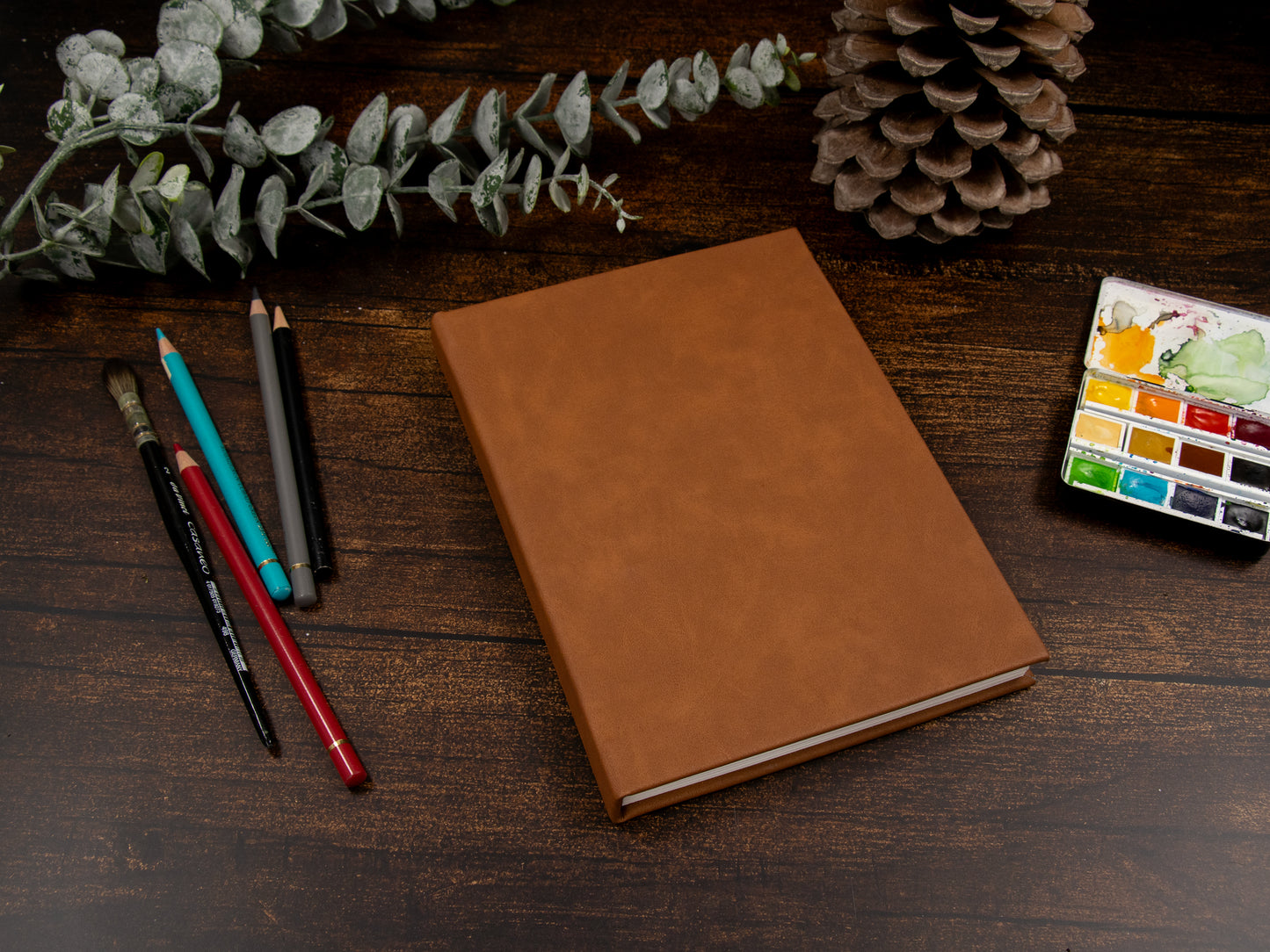 Watercolor Sketchbook | Clairefontaine Aquapad | vintage braun | A5 | cold pressed