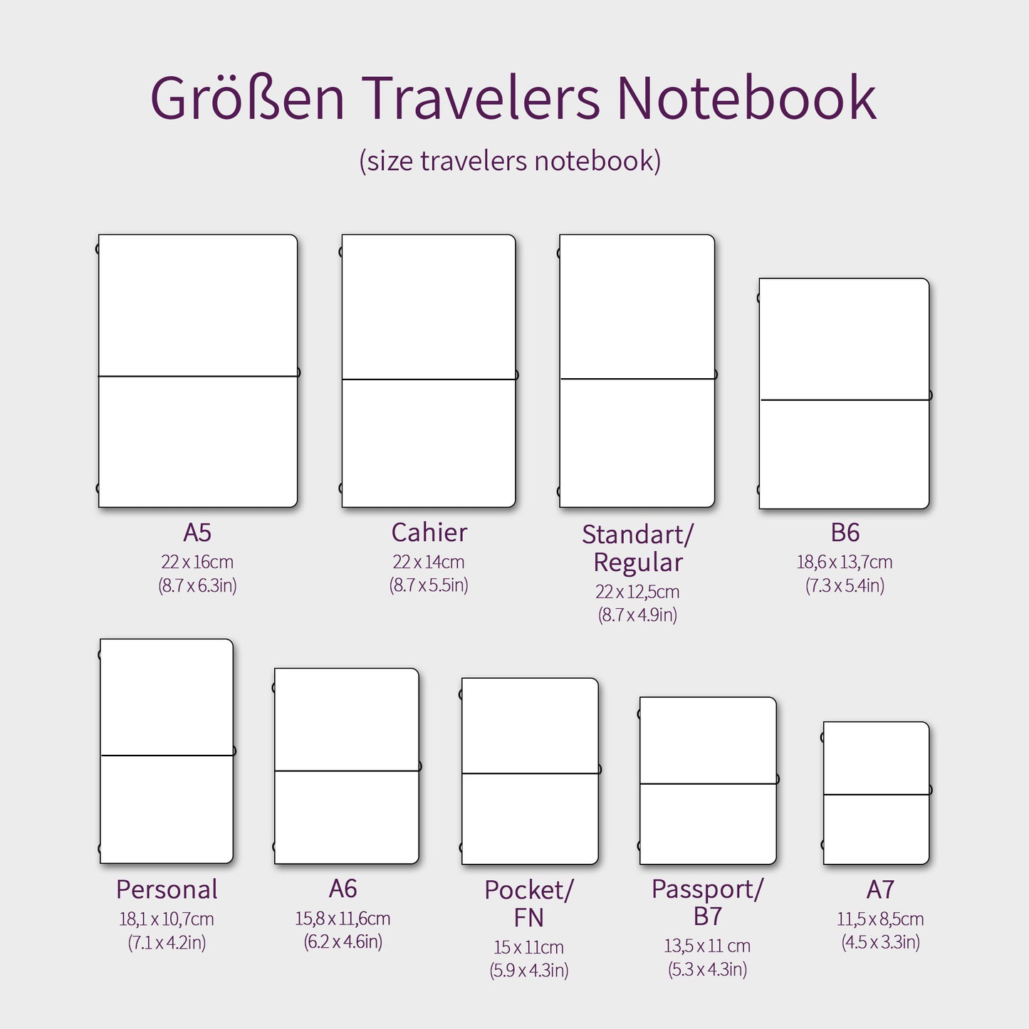 Travelers Notebook |  Kunstleder Color