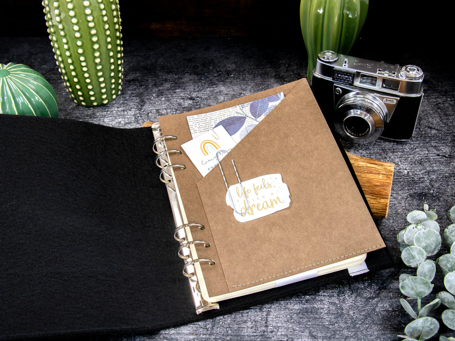 Ringbuch | Vintage Kunstleder
