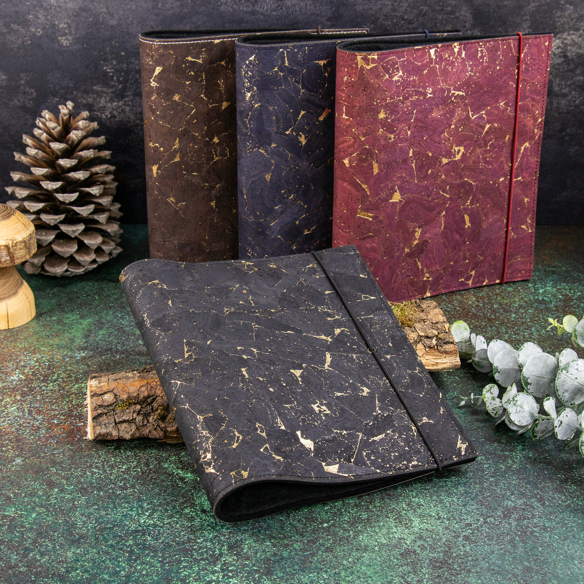 Ringbuch | Kork Gold