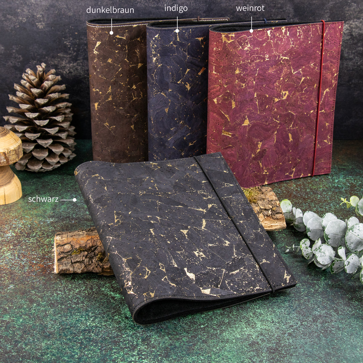 Ringbuch | Kork Gold