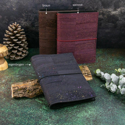 Travelers Notebook |  Kork Punkte Metallic