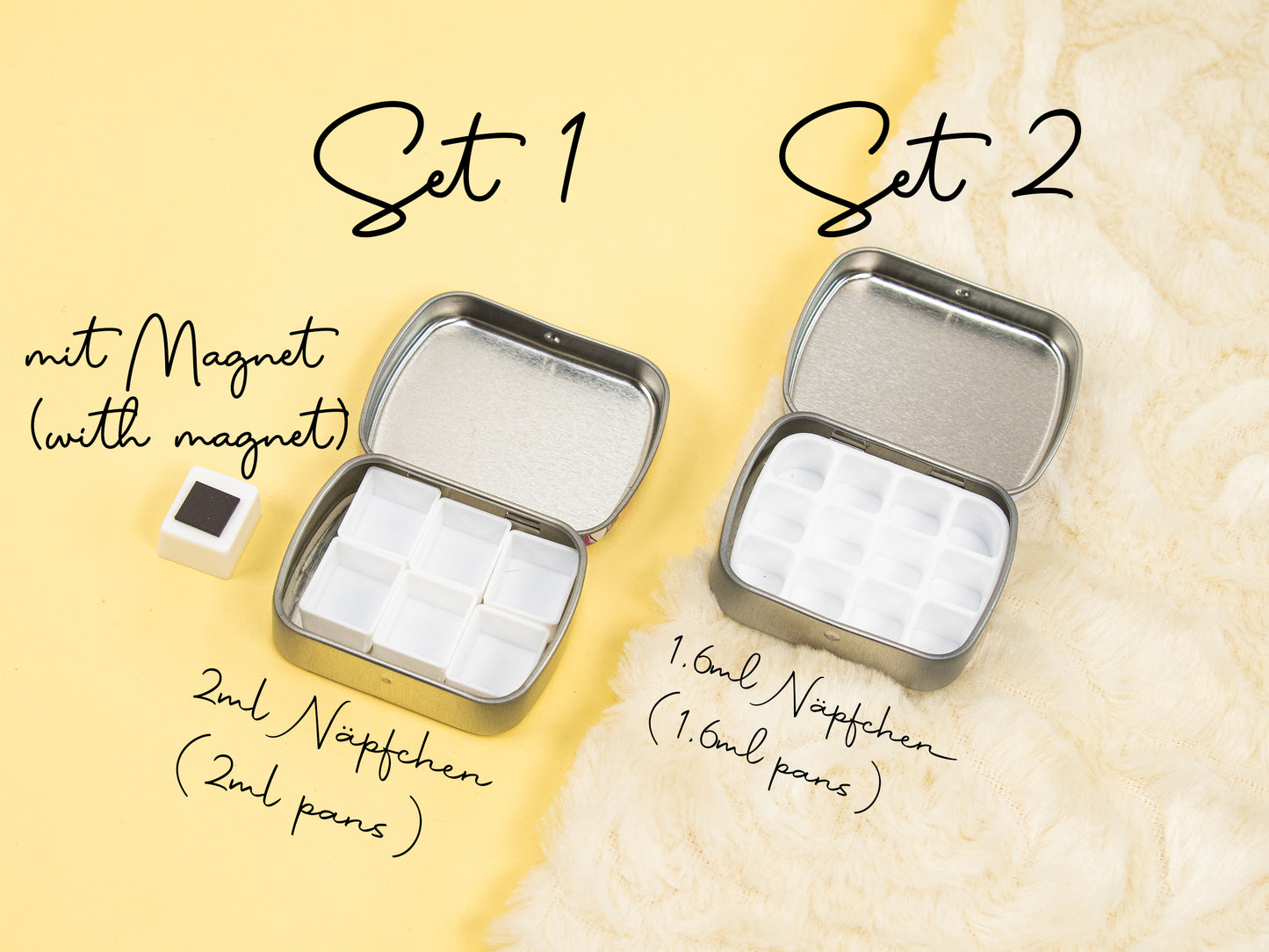 Aquarell Mini Box | 6- oder 12 Näpfchen