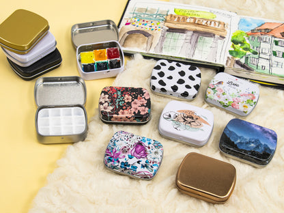 Aquarell Mini Box | 6- oder 12 Näpfchen