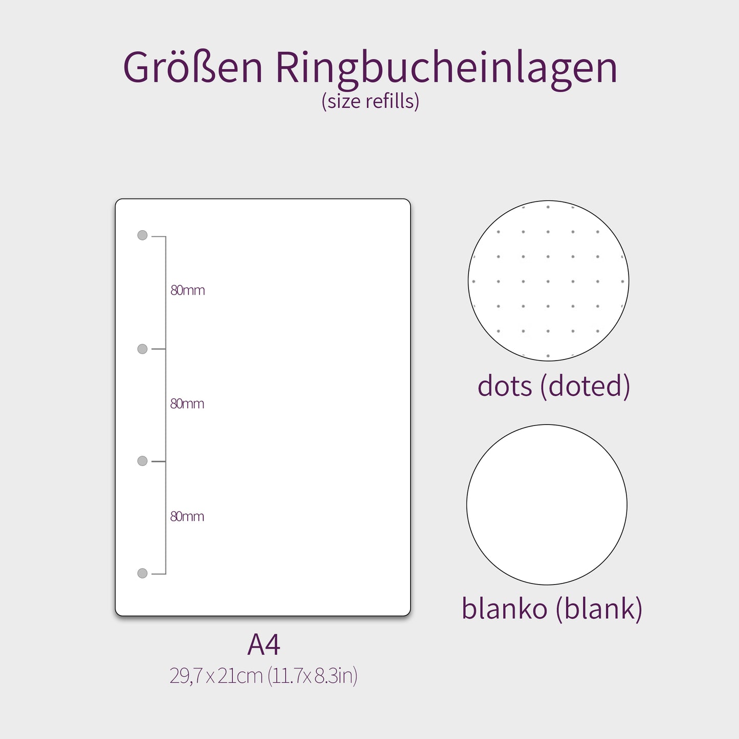 Ringbucheinlagen | A4 | 4-fach Lochung