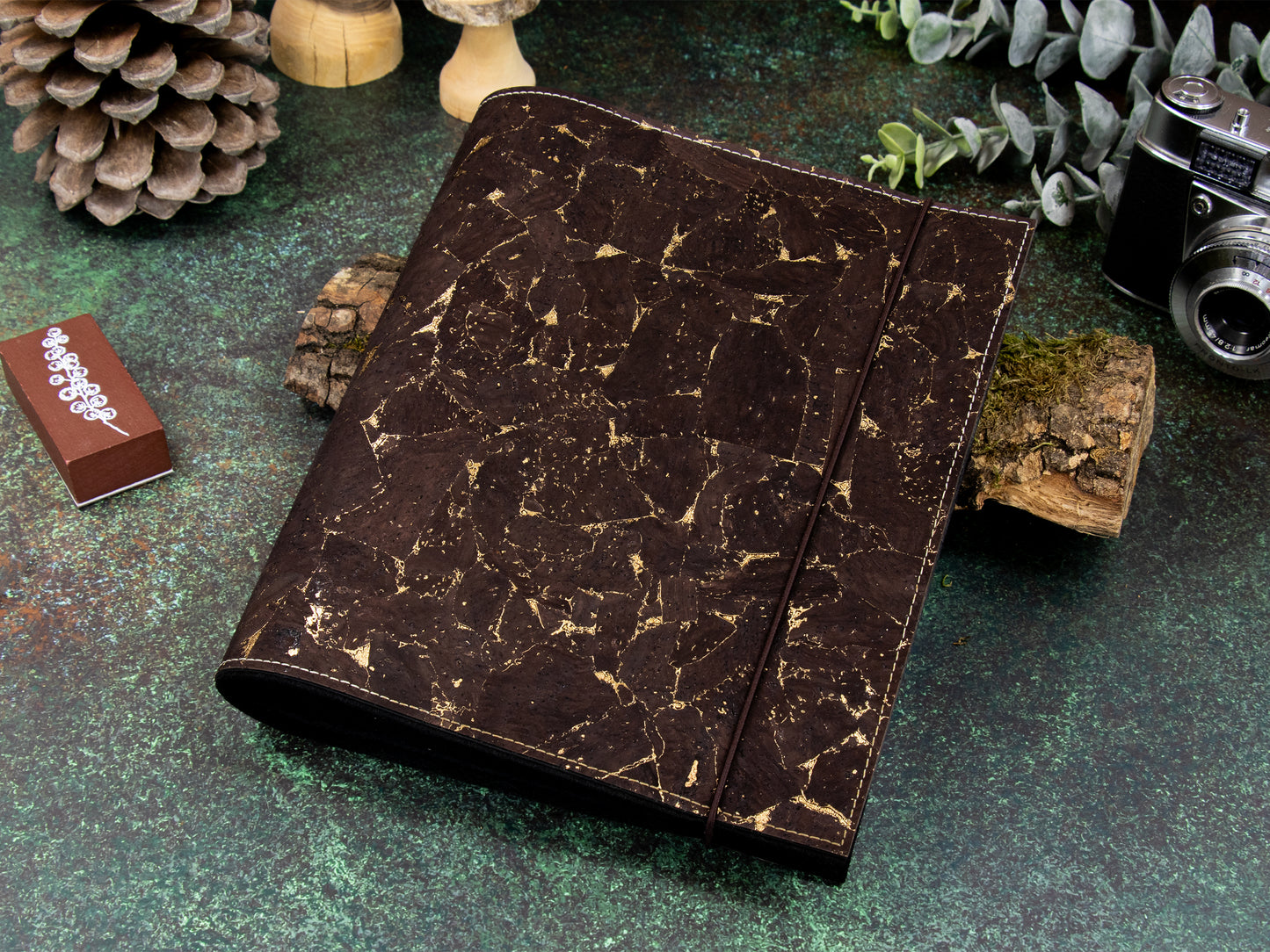 Ringbuch | Kork Metallic