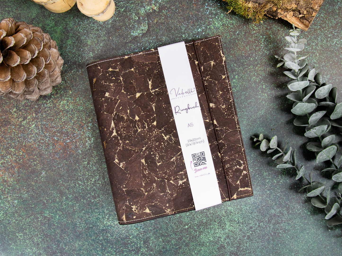 Ringbuch | Kork Metallic