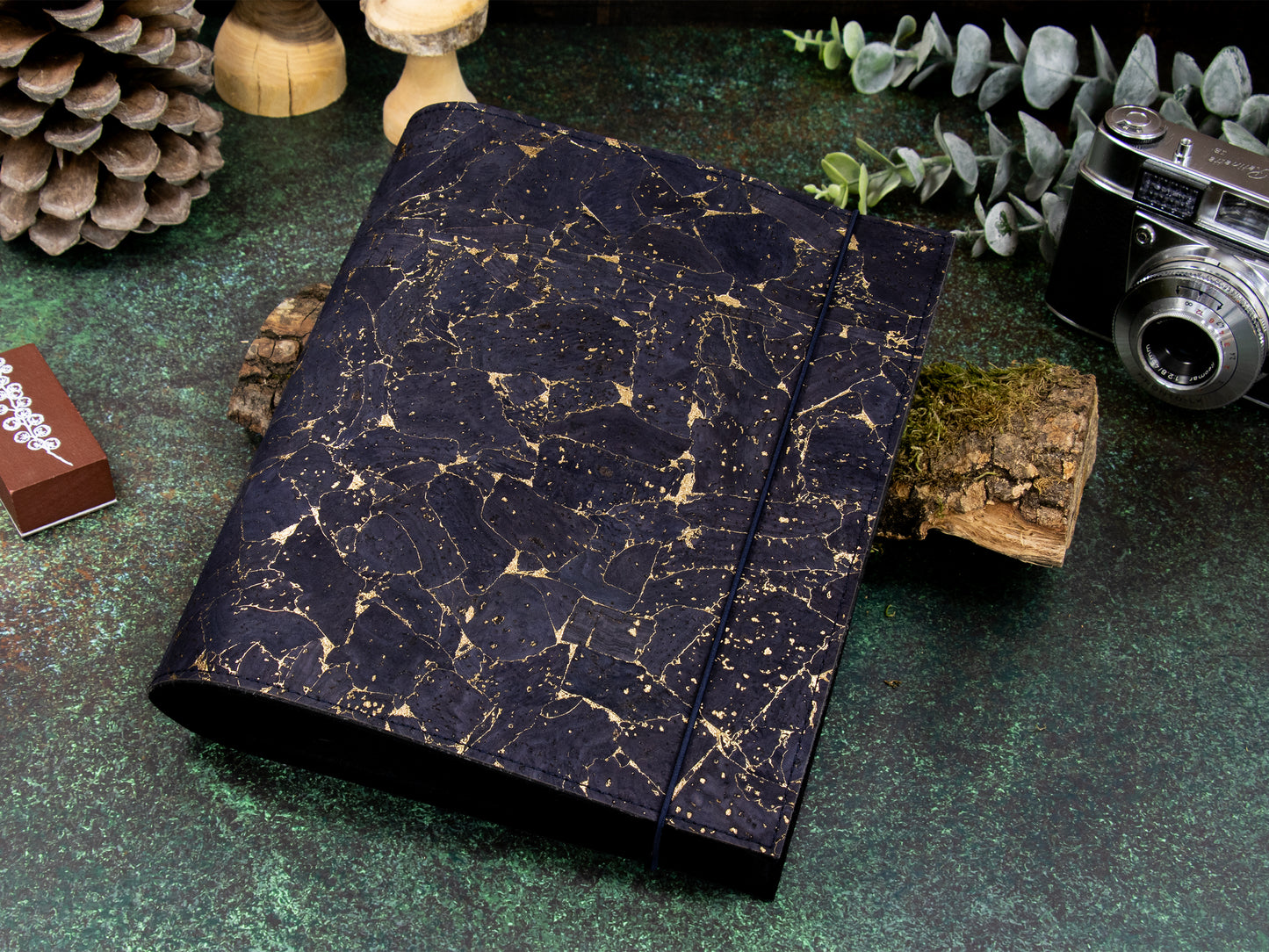 Ringbuch | Kork Metallic