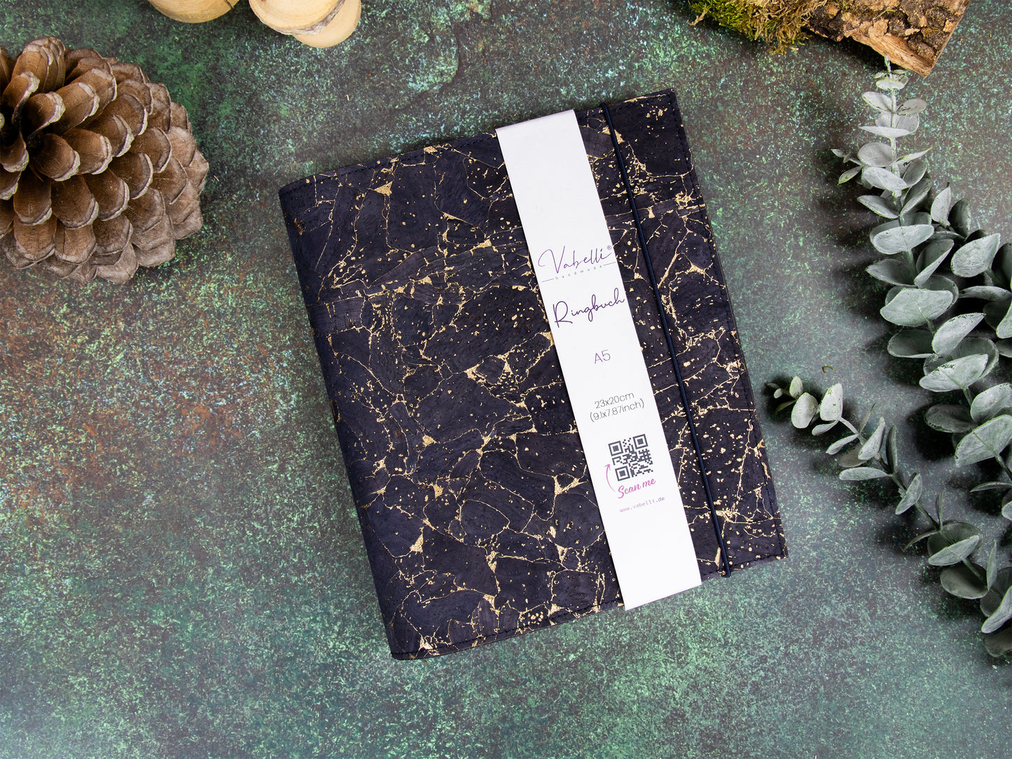Ringbuch | Kork Metallic
