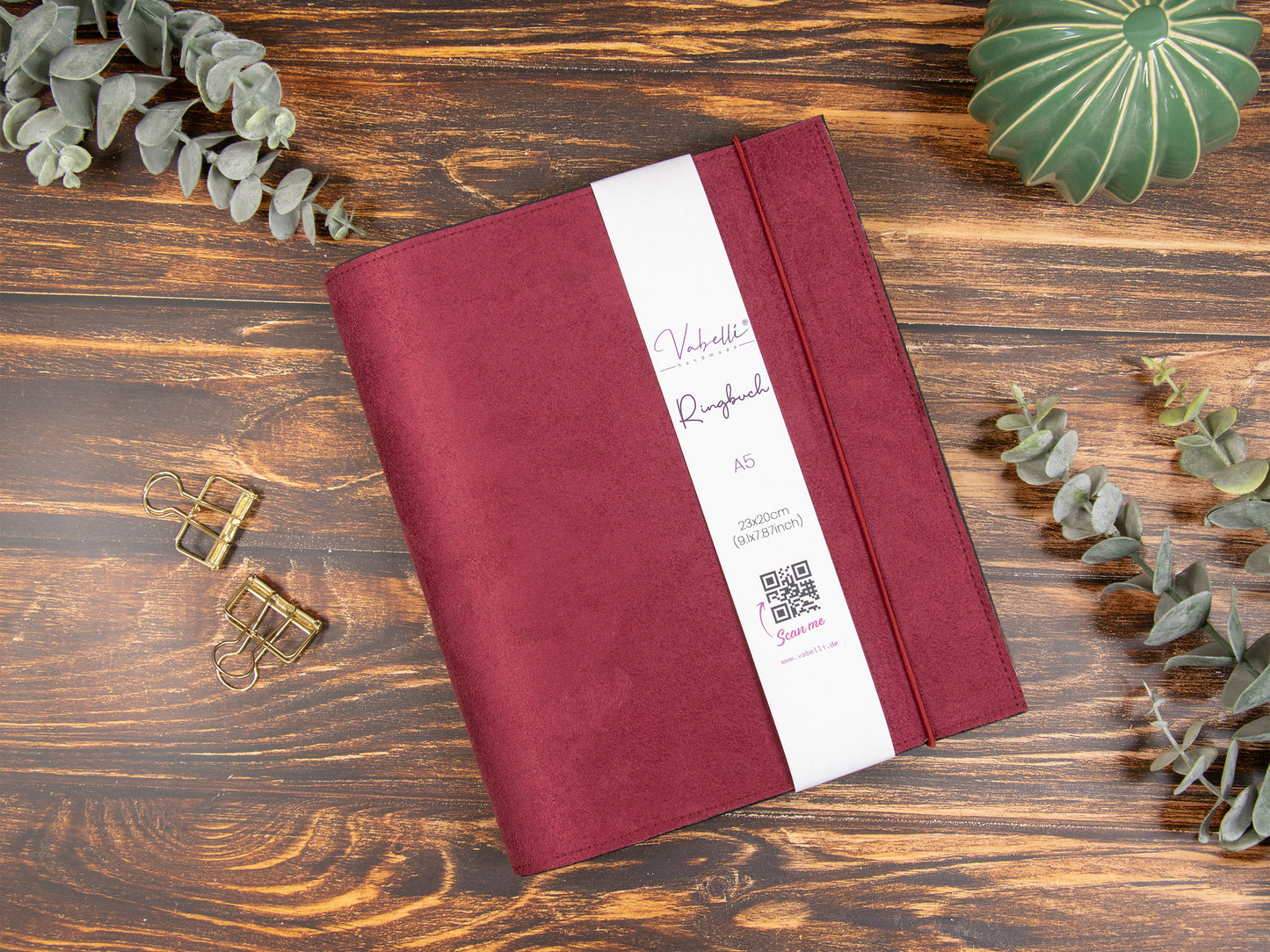 Ringbuch | Wildlederoptik