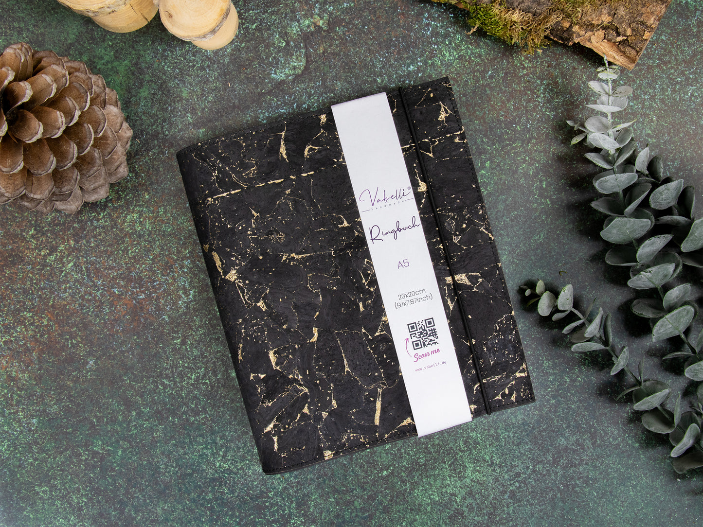 Ringbuch | Kork Metallic