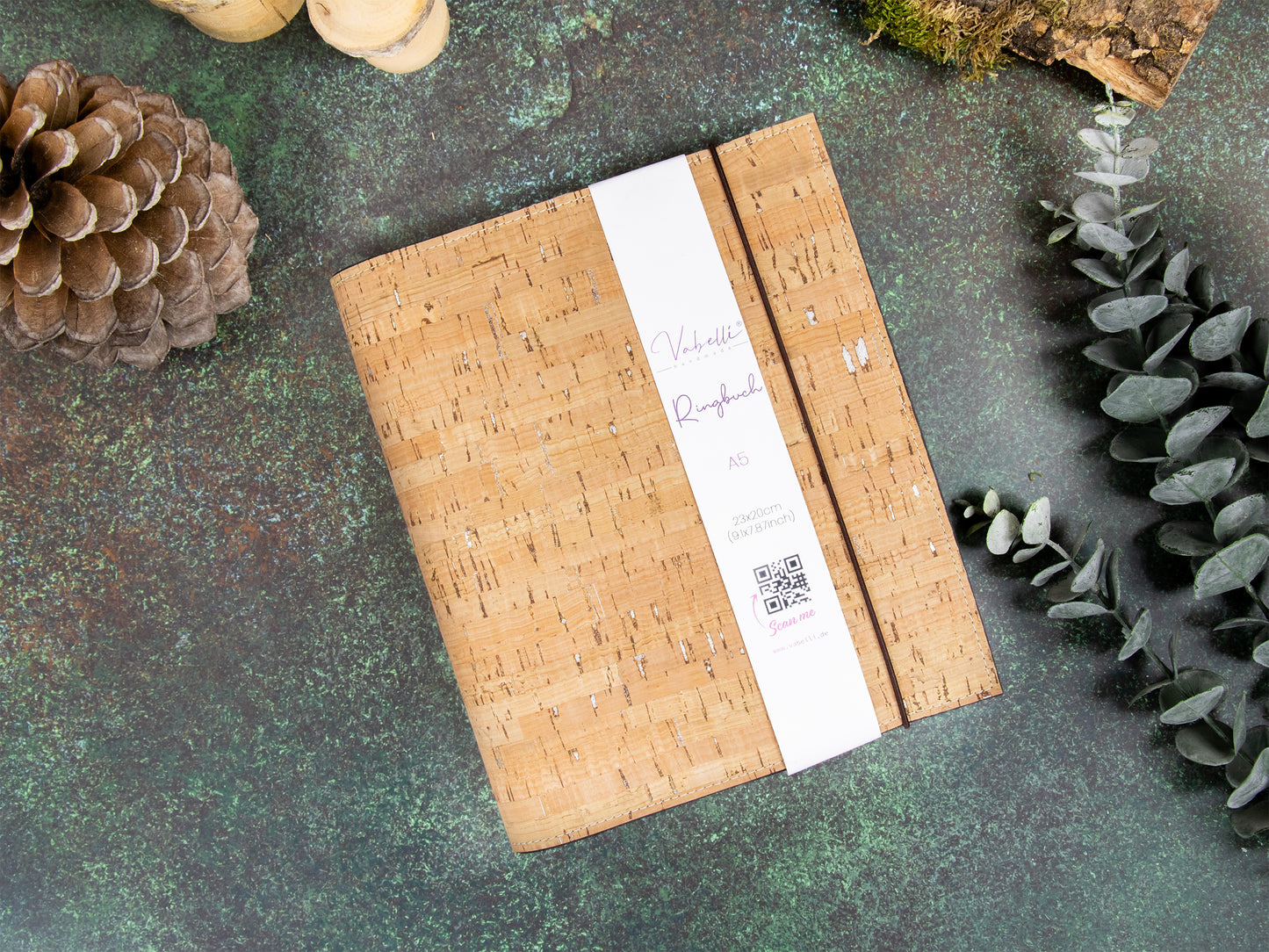 Ringbuch | Kork Metallic
