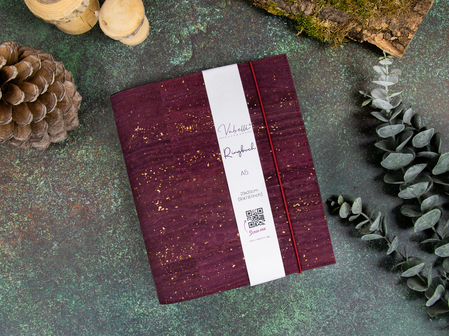 Ringbuch | Kork Metallic