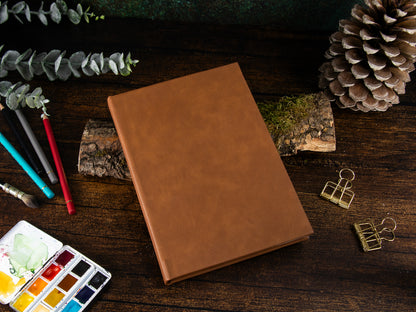 Watercolor Sketchbook | Clairefontaine Aquapad | vintage braun | A5 | cold pressed