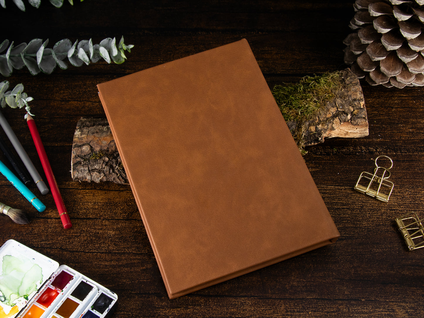 Watercolor Sketchbook | Clairefontaine Aquapad | vintage braun | A5 | cold pressed