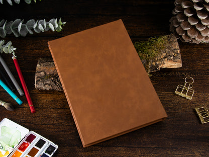Watercolor Sketchbook | Clairefontaine Aquapad | vintage braun | A5 | cold pressed