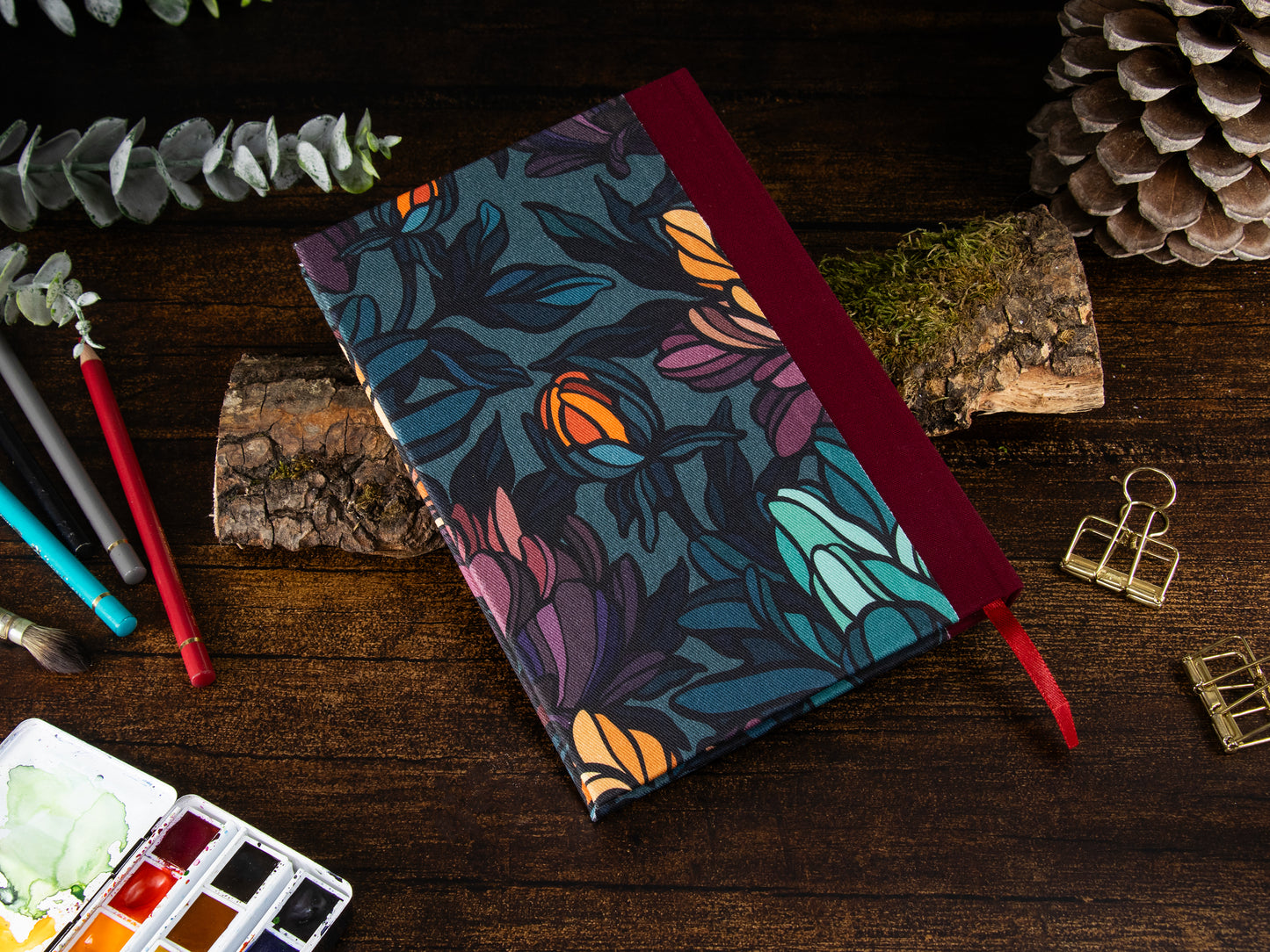 Watercolor Sketchbook | flowers | 14x20cm | Clairefontaine Aquapad | 300gsm