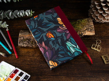 Watercolor Sketchbook | flowers | 14x20cm | Clairefontaine Aquapad | 300gsm
