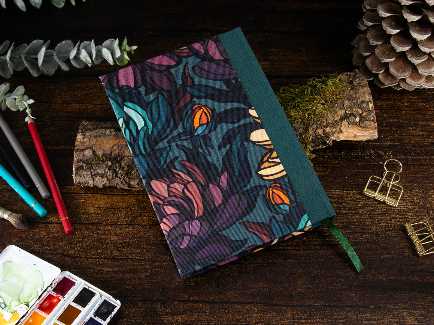 Watercolor Sketchbook | flowers | 14x20cm | Clairefontaine Aquapad | 300gsm