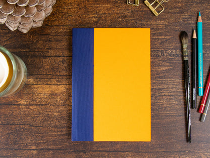 Watercolor Sketchbook | orange/indigo | ca. 12 x 18cm  | hot pressed | Fabriano Artistico 100% Cotton | 300gsm