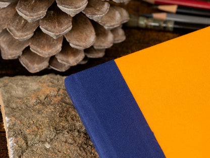 Watercolor Sketchbook | orange/indigo | ca. 12 x 18cm  | hot pressed | Fabriano Artistico 100% Cotton | 300gsm