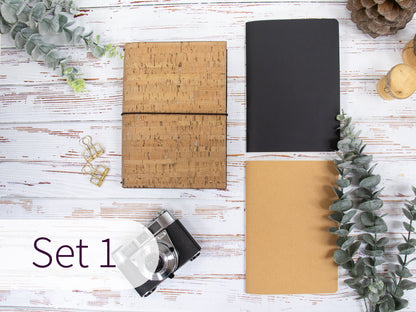 Travelers Notebook |  Kork Metallic