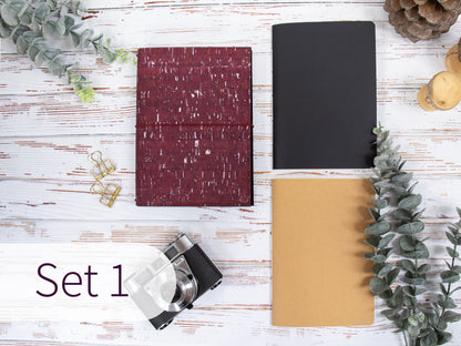 Travelers Notebook |  Kork Metallic
