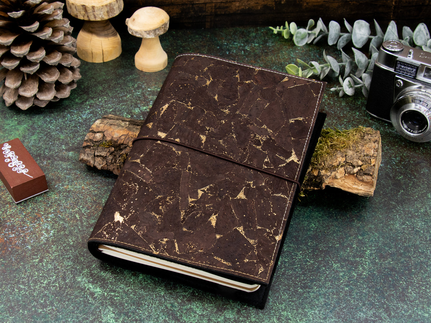 Travelers Notebook |  Kork Metallic