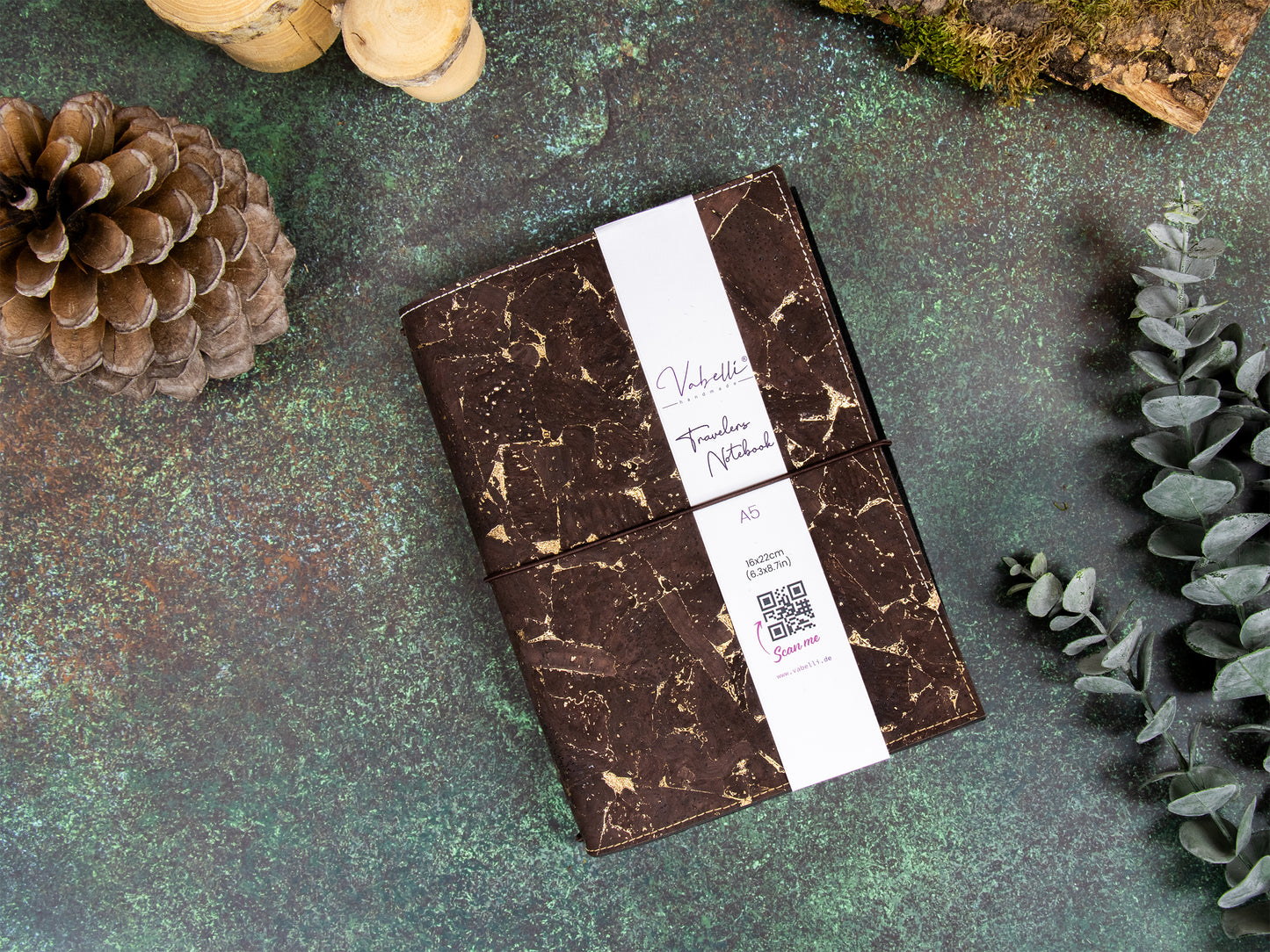 Travelers Notebook |  Kork Metallic