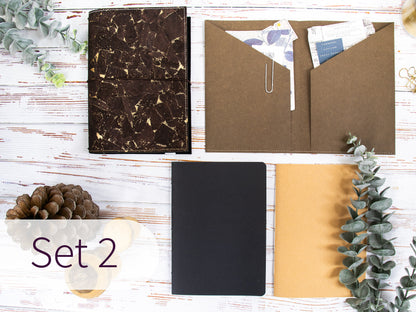 Travelers Notebook |  Kork Metallic
