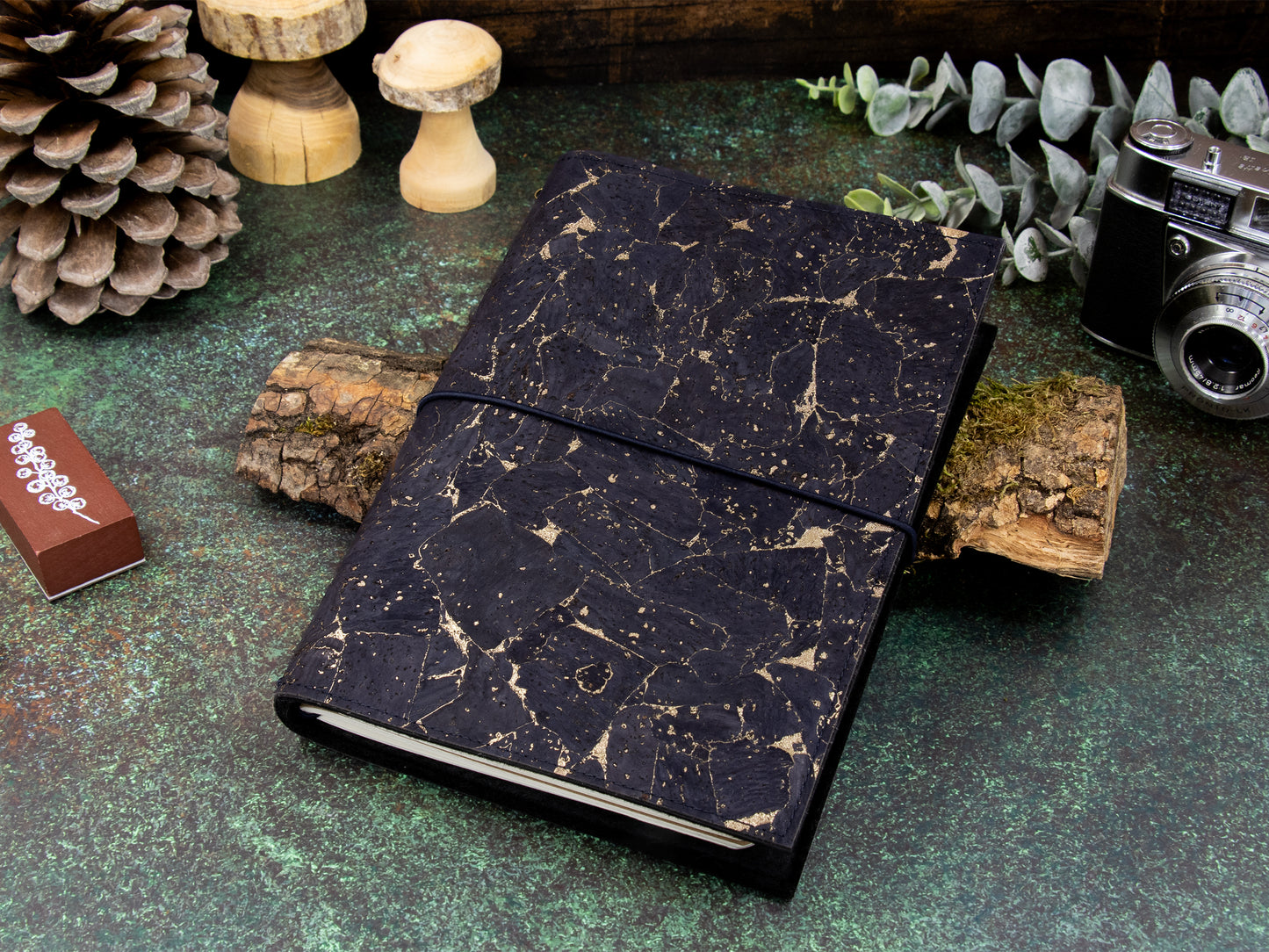 Travelers Notebook |  Kork Metallic