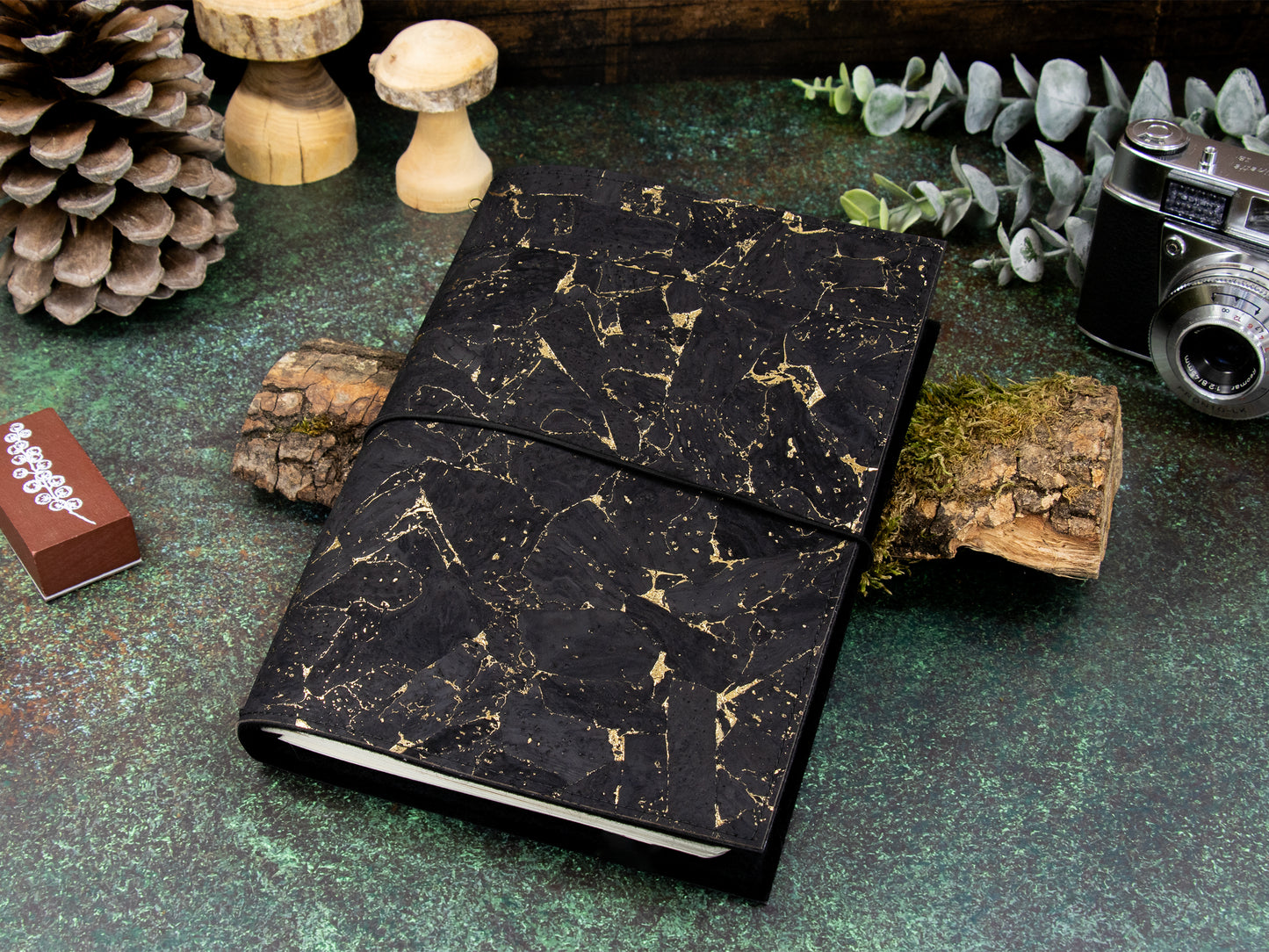 Travelers Notebook |  Kork Metallic