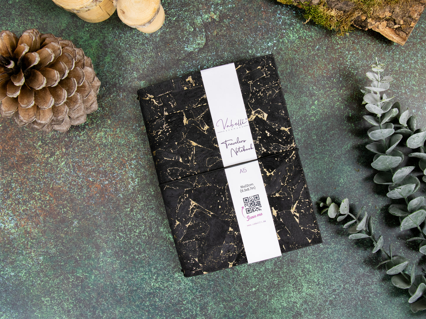 Travelers Notebook |  Kork Metallic