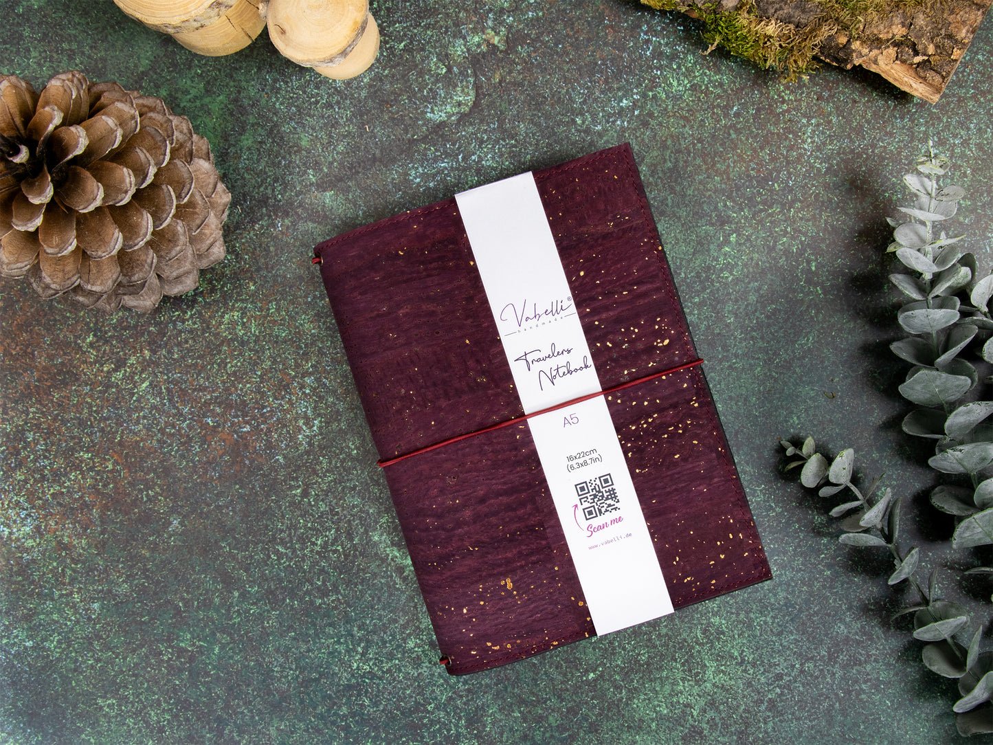 Travelers Notebook |  Kork Metallic