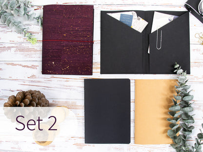 Travelers Notebook |  Kork Metallic
