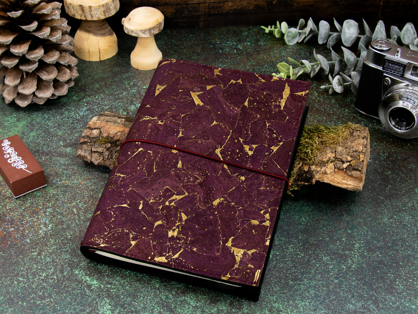 Travelers Notebook |  Kork Metallic