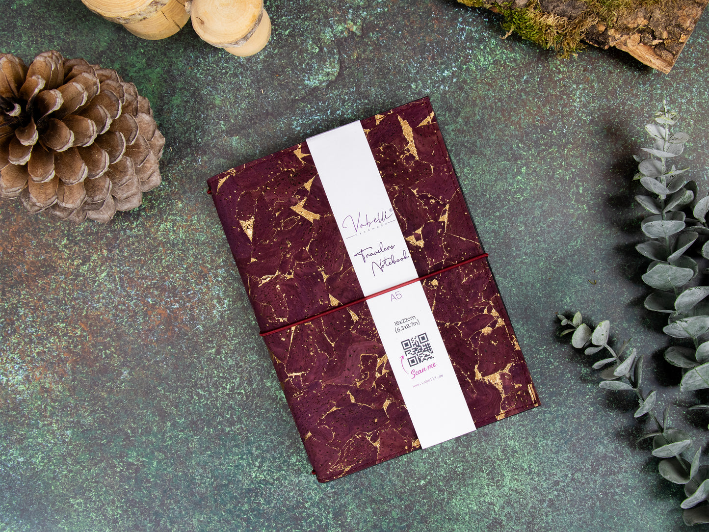 Travelers Notebook |  Kork Metallic