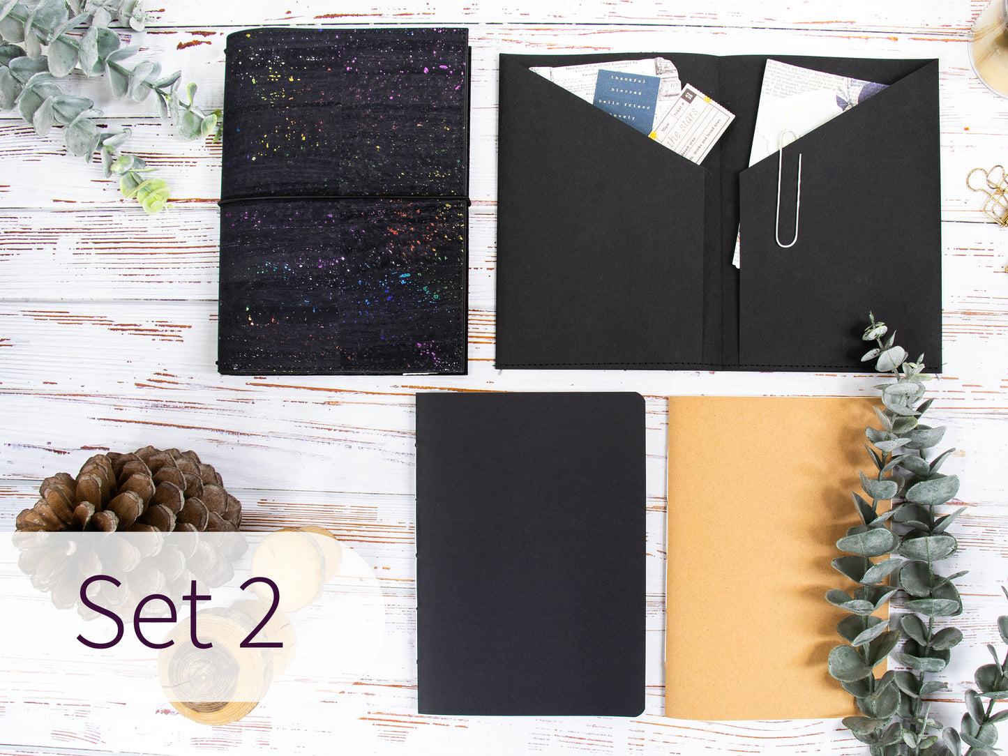 Travelers Notebook |  Kork Metallic