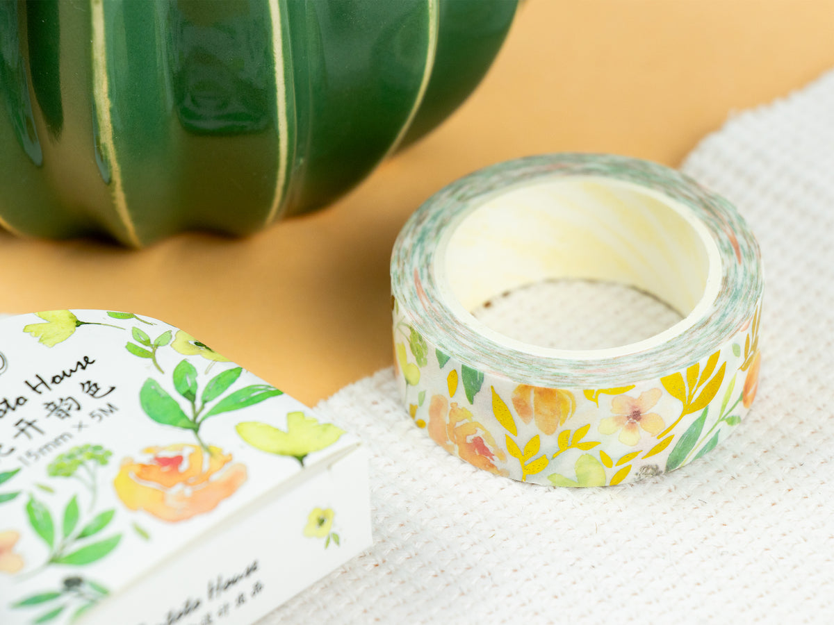 Washi Tape | orange Blüte