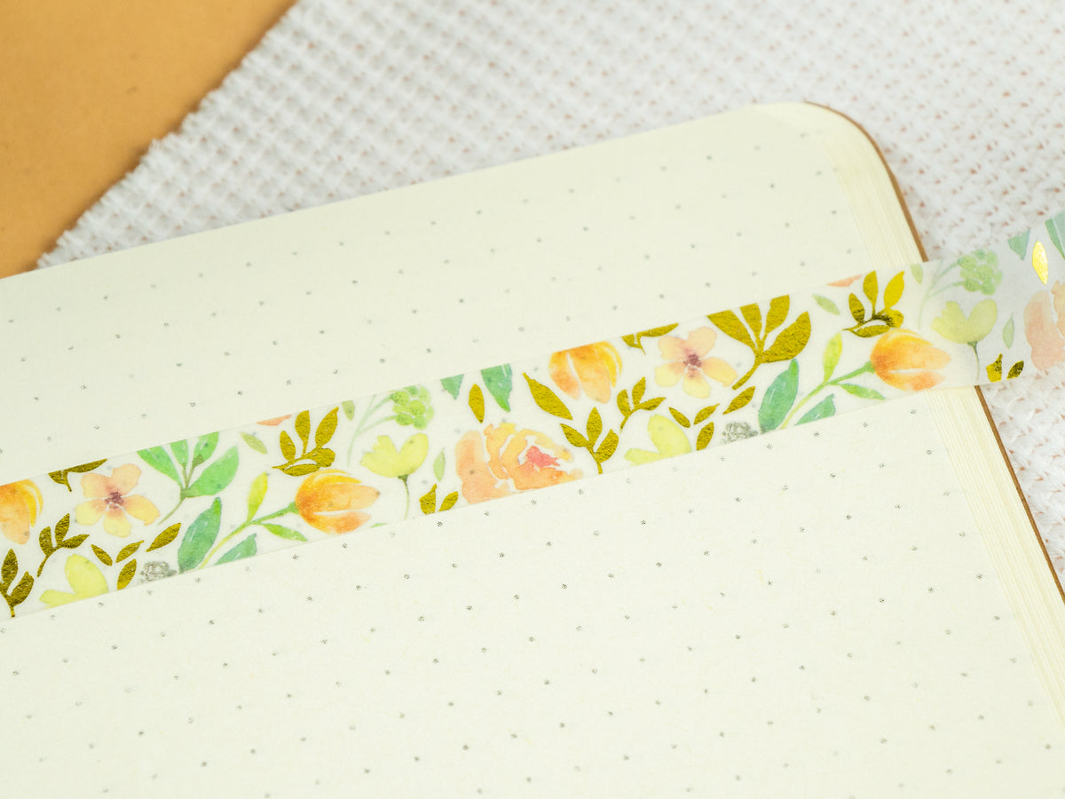 Washi Tape | orange Blüte