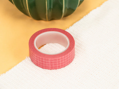 Washi Tape | grid salmon