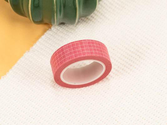 Washi Tape | grid salmon