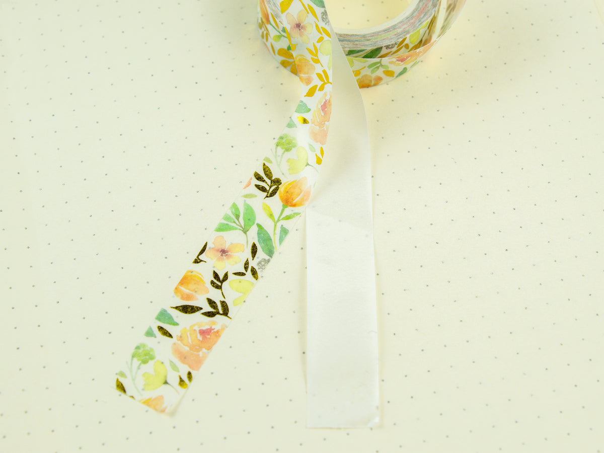 Washi Tape | orange Blüte